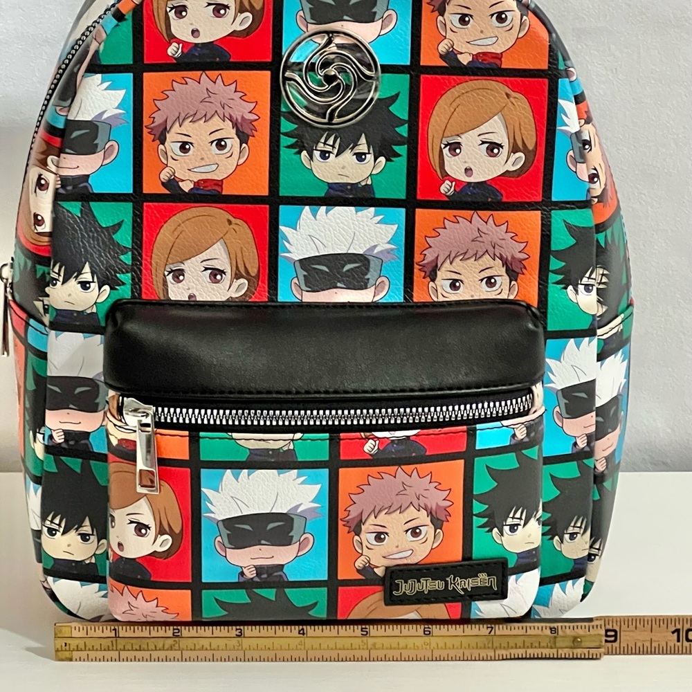 Jujutsu Kaisen Chibi Character Grid Mini Backpack Anime Characters - Picture 8 of 10